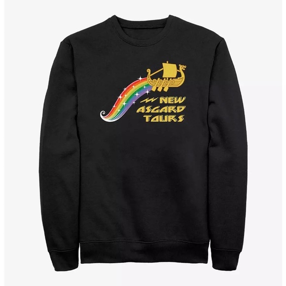 Marvel Thor: Love And Thunder New Asgard Tours Sweatshirt (S) - Picture 1 of 2